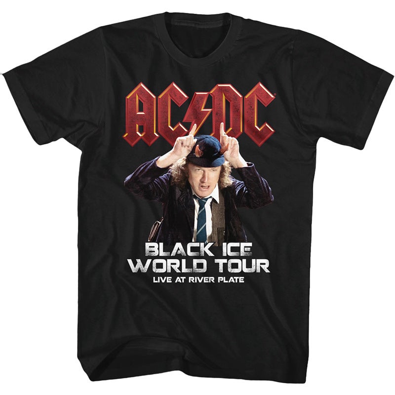 ACDC band mens T-shirt Metal Rock punk Mens T Shirt Metal Rock heavyweight T-shirt CX  - Image 5