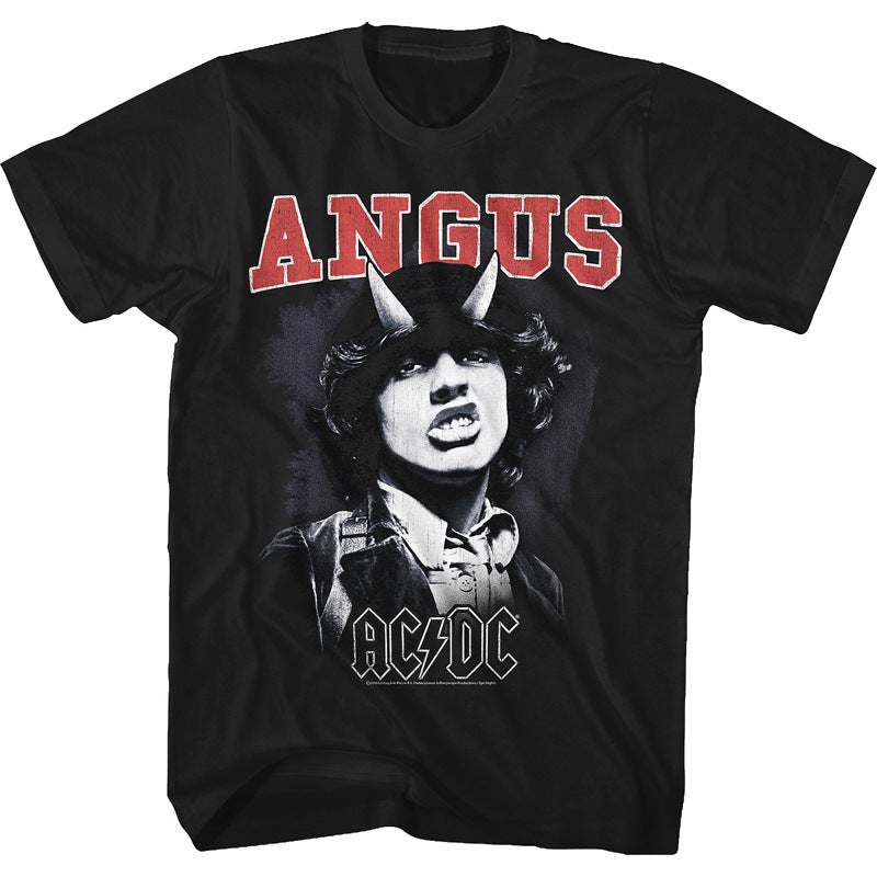 ACDC band mens T-shirt Metal Rock punk Mens T Shirt Metal Rock heavyweight T-shirt CX  - Image 1