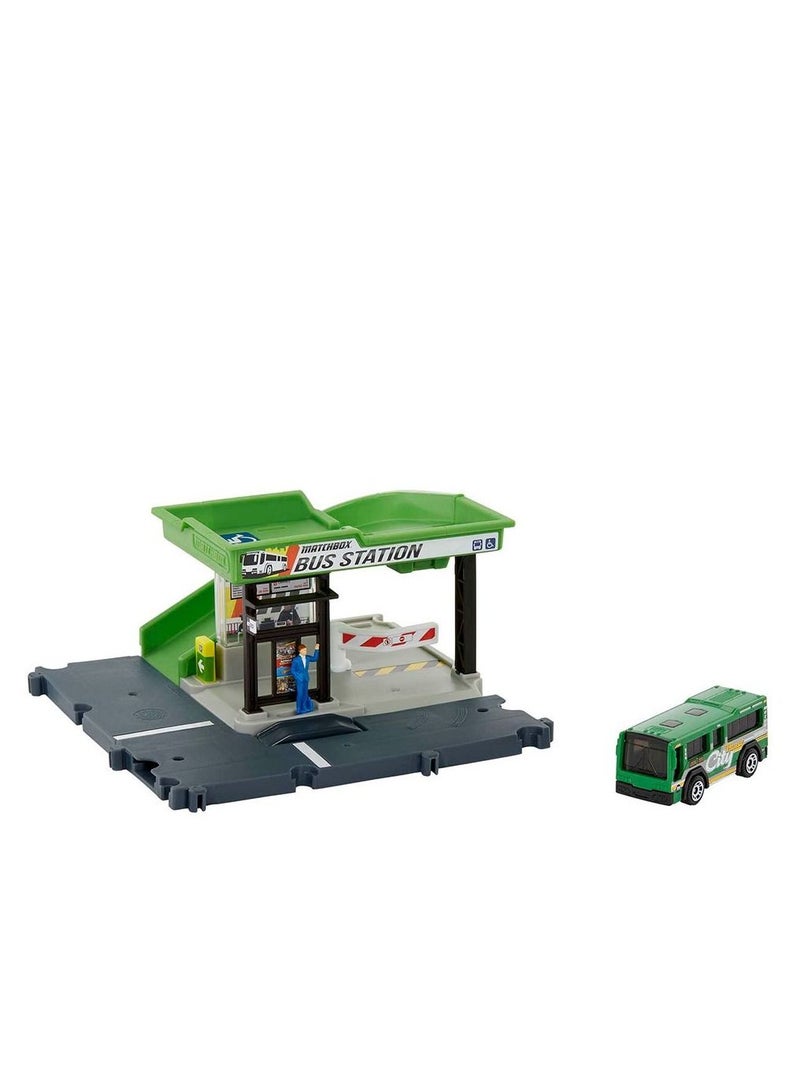 MATCHBOX Action Drivers Bus Station Playset - Image 2