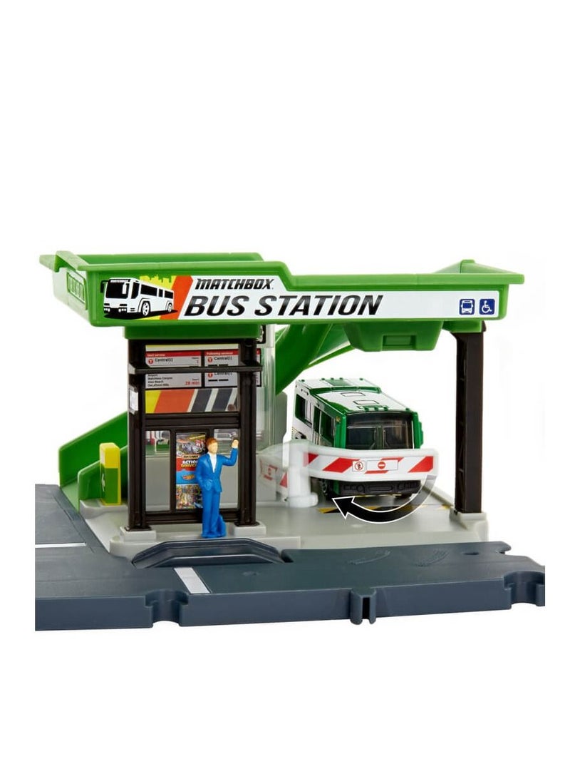 MATCHBOX Action Drivers Bus Station Playset - Image 1