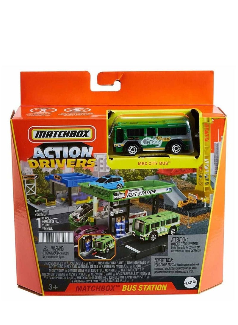 MATCHBOX Action Drivers Bus Station Playset - Image 5