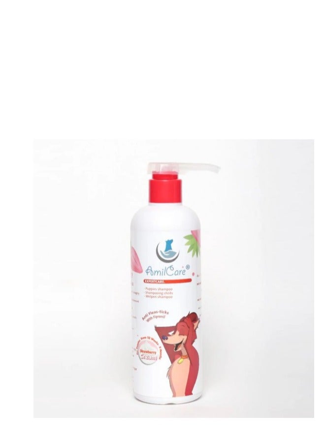 Amil Care Shampoo Strawberry Scent  for Puppies (3-9 Months) 1000 ml