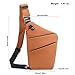 BIRDDIE Anti Theft Travel Bag One Shoulder Large Capacity Crossbody Bag Chest Fashion Lightweight Sling Bags for Travel Sports Left Shoulder Brown - Image 2