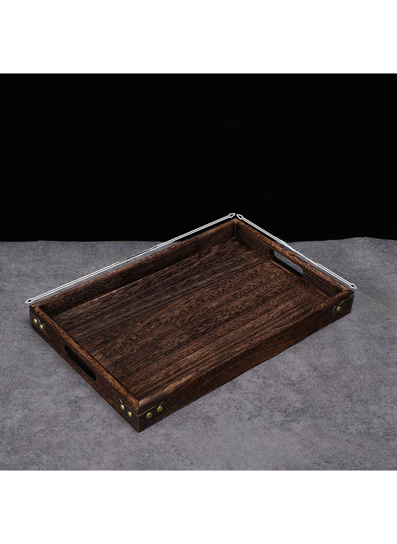 Generic - Solid Wood Chinese Tea Tray for Living Room Single medium corner - Image 1