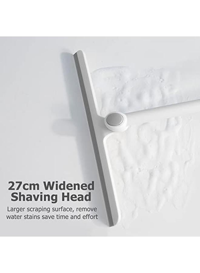 ECVV Window Washer Shower Squeegee For Shower Doors Glass Window Wiper Window Cleaning Tool Brush For Glass Doors Bathroom Mirrors Windows Cars And Tile Walls - Image 3