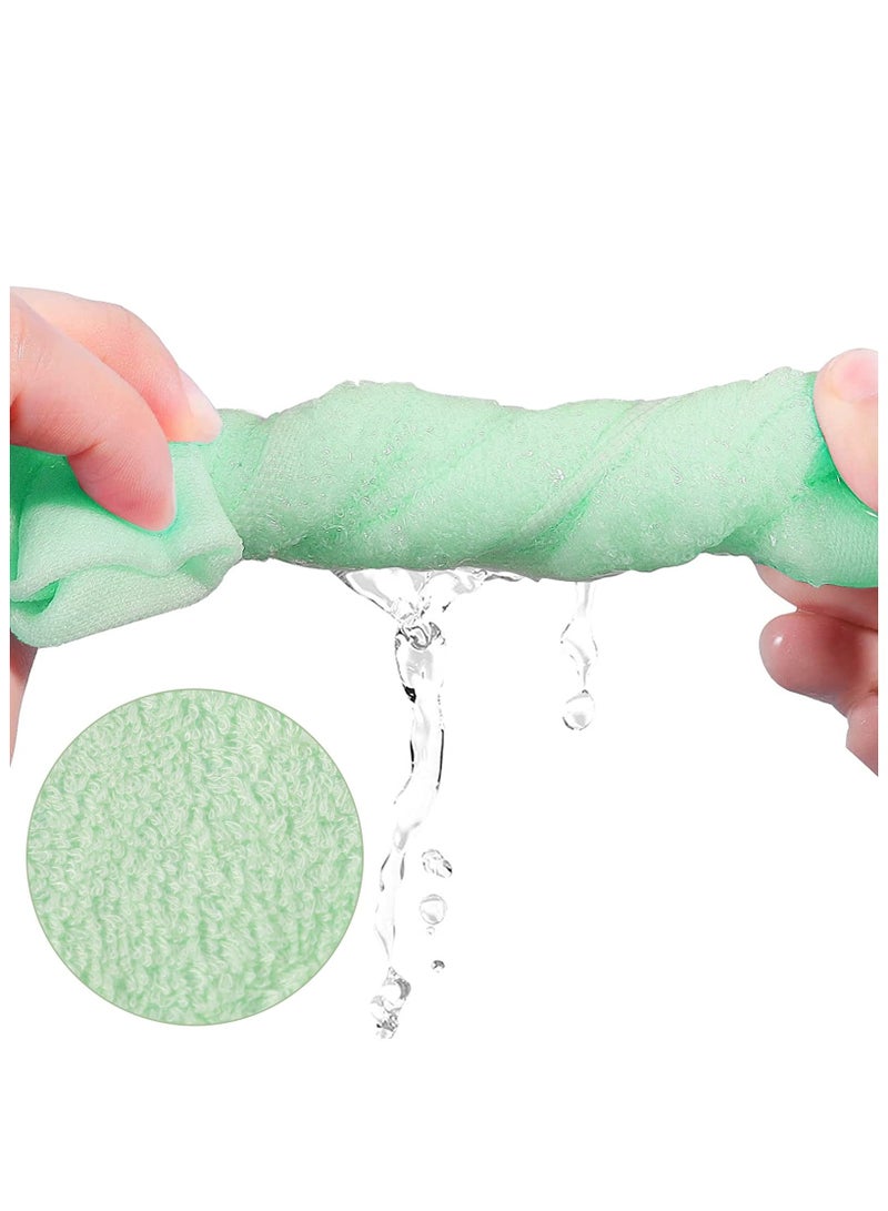 Bamboo Face Cloth, Soft Flannels Wash Cloth Face Towels , Reusable Soft Bamboo Wash Cloths 4 Pcs - Image 5