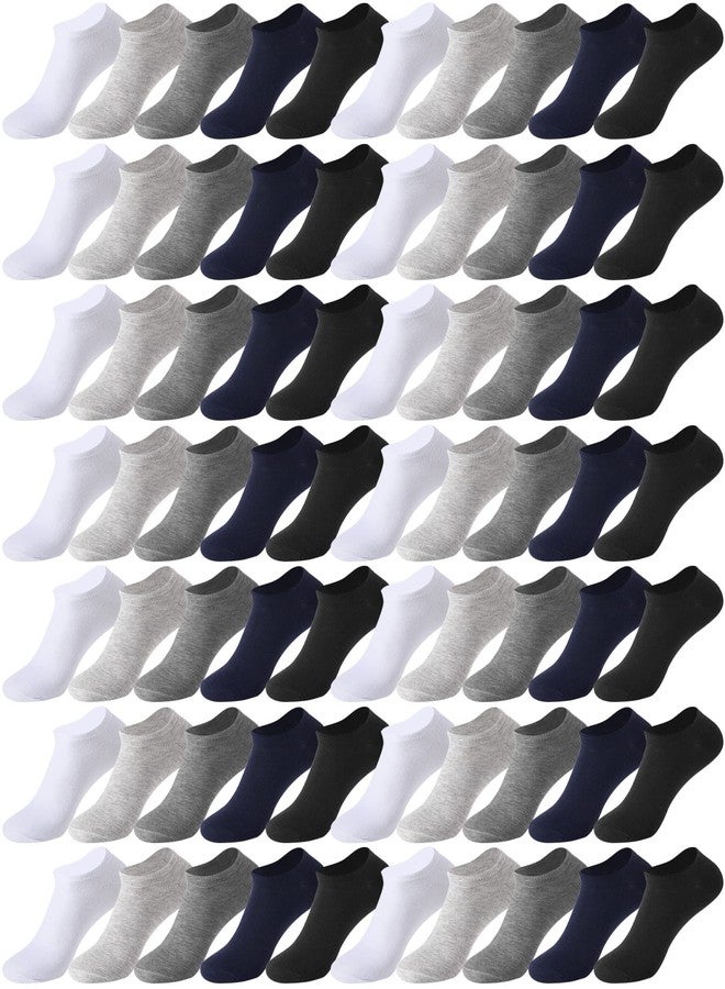 JaGely 125 Pairs Low Cut Ankle Socks Bulk Unisex Breathable Casual Athletic Short Sock Bulk for Men Women Homeless - Image 1