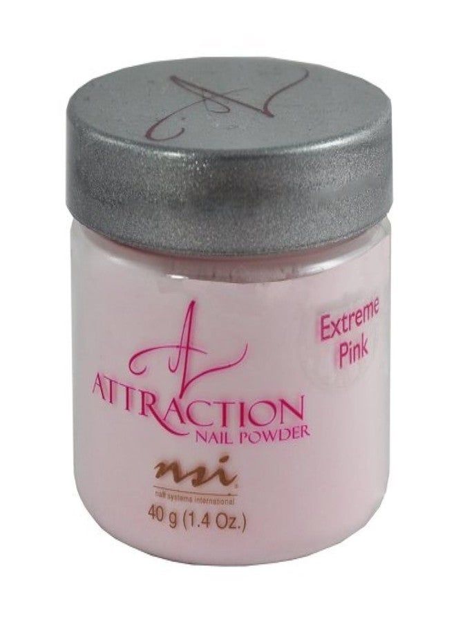 NSI Attraction Acrylic Nail Powder Extreme Pink Pack of 1 - Image 1