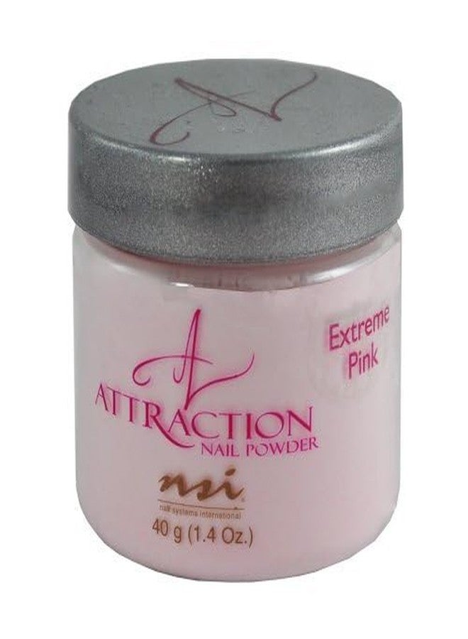 NSI Attraction Acrylic Nail Powder Extreme Pink Pack of 1 - Image 2