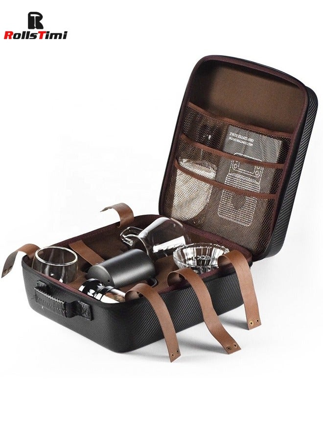 RollsTimi  V60 Pour Over Coffee Maker Set Coffee Kettle Scale, Coffee Dripper All in 1 Traveling Camping Manual Coffee Kit Coffee Gift Set  - Image 4