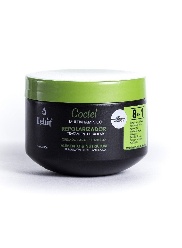 Lehit - Coctel 8 En 1 Multivitaminico Repolarizador Tratamiento Capilar Cuidado Para El Cabello Alimento Y Nutricion Reparacion Total Anticaida - Repolarizer Treatment Cocktail - Image 1