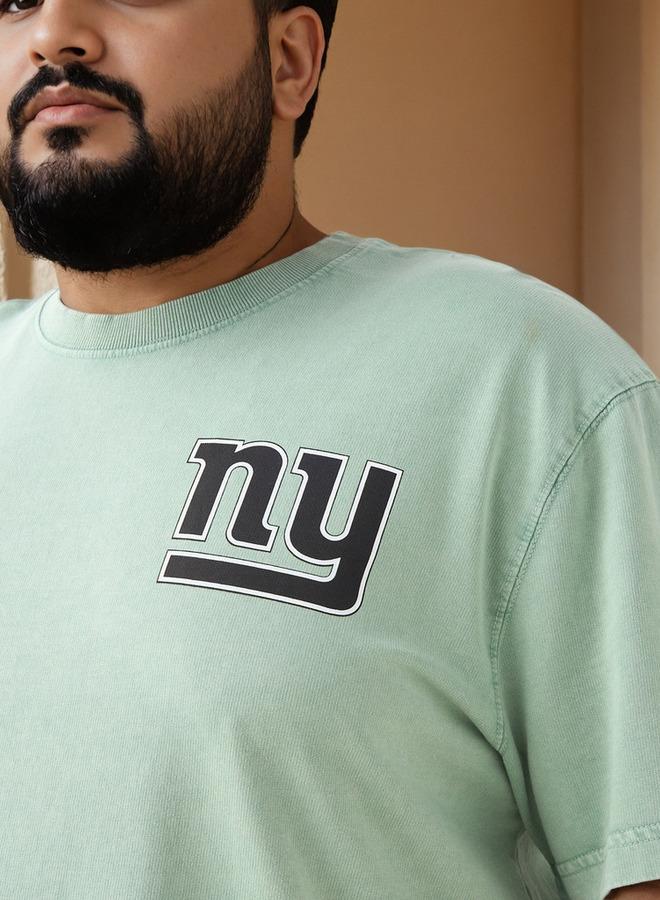 سبلاش فيڤ تيشيرت مطبوع بمقاس كبير لفريق نيويورك جاينتس - Image 4