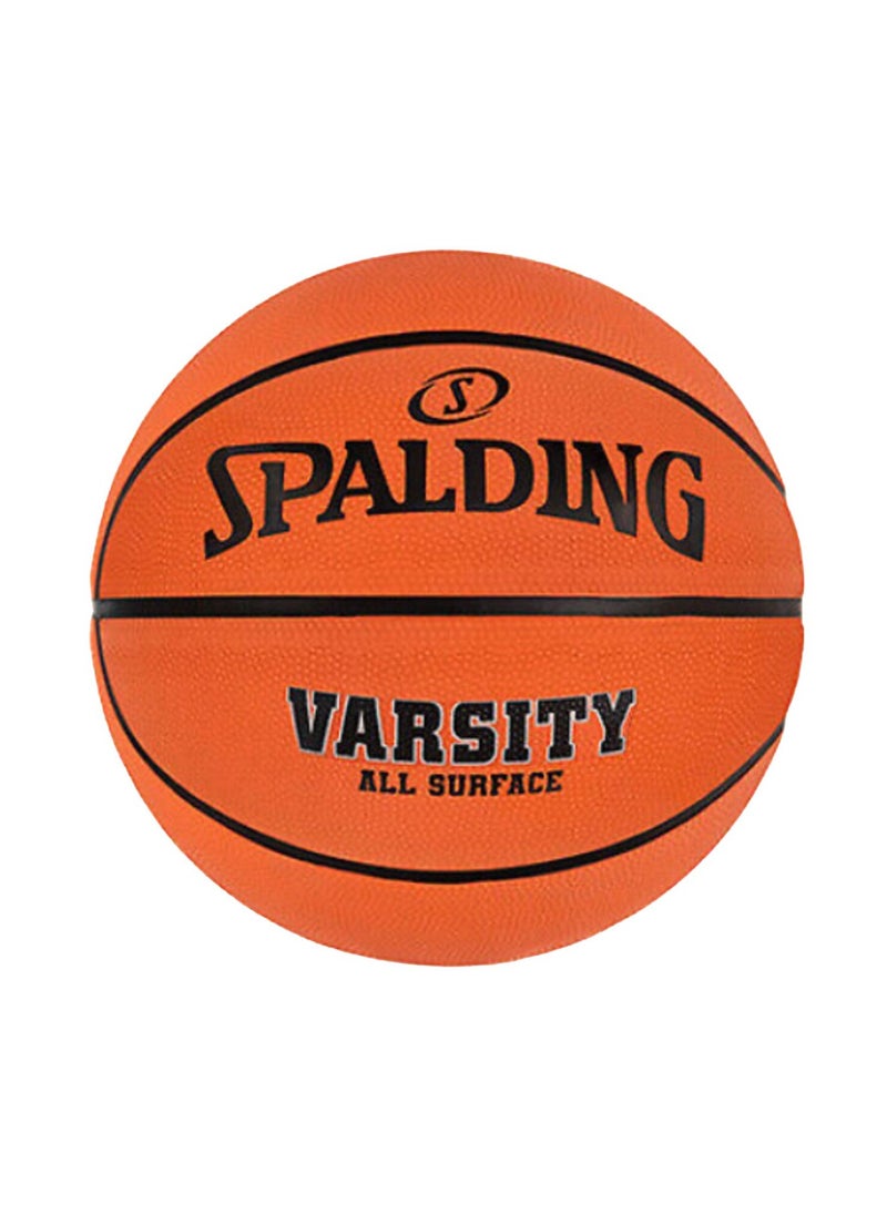 SPALDING All Surface High-Quality Outdoor Basketball Orange and Black 29.5 Inch 