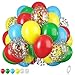 Biapian Red Yellow Blue Balloons Rainbow Assorted Latex Balloons 12inch Matte Blue Yellow Red Green Latex Balloons Colourful Confetti Star Balloons For Birthday Festival Carnival Circus Game Party Decor - Image 3
