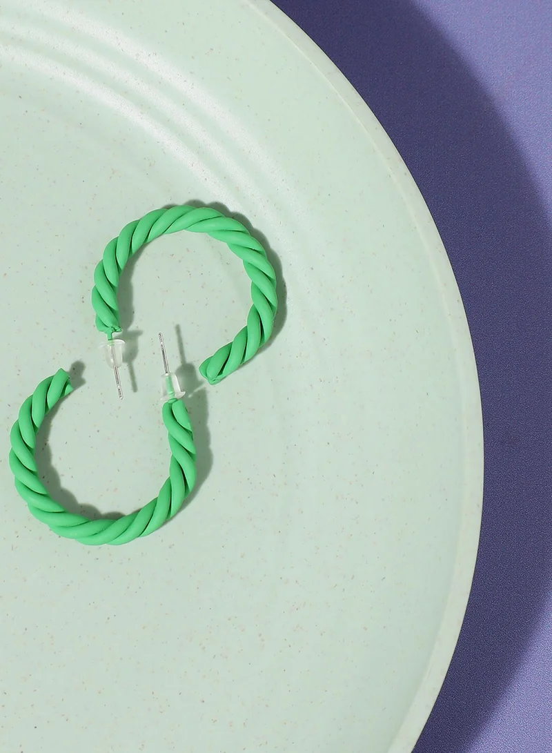 SOHI Party Artificial Hoop Earring Jewellery