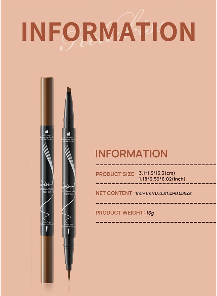 Best-Selling Liquid Eyebrow Pencil - This Product Comes In Two Forms: A Long-Lasting And Non-Fading One. A Set Of 4 Pencils In 4 Different Colors. - Image 4