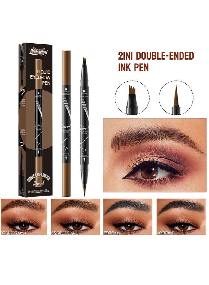 Best-Selling Liquid Eyebrow Pencil - This Product Comes In Two Forms: A Long-Lasting And Non-Fading One. A Set Of 4 Pencils In 4 Different Colors. - Image 2