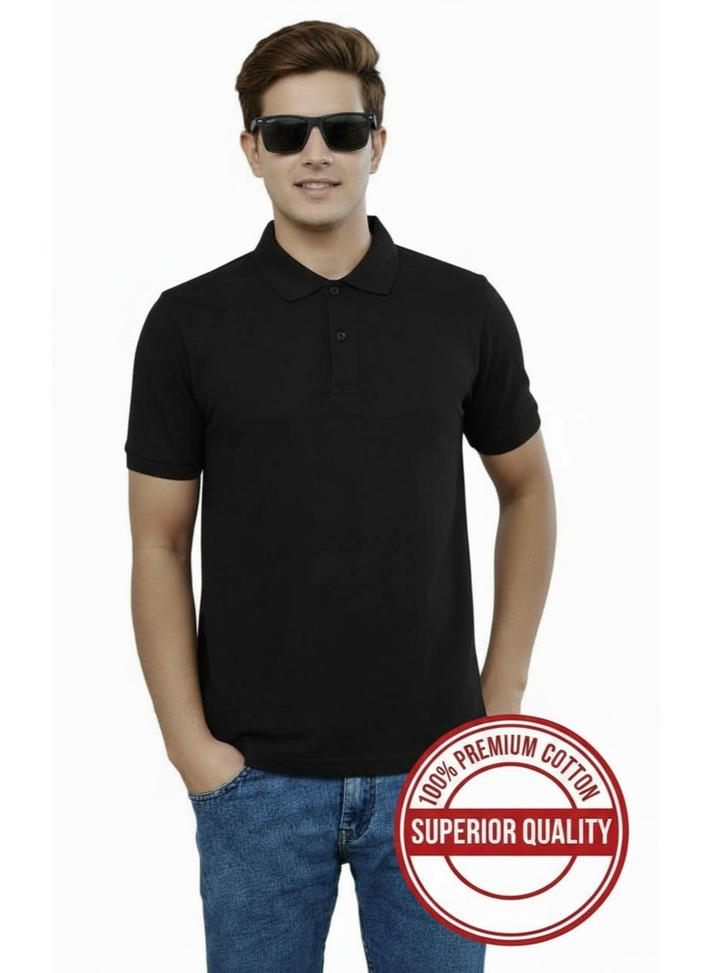 DREAMER FASHIONS 100% Cotton High-Performance Polo T-Shirt – Comfortable, Stylish, Durable for Long-Lasting Wear - Image 1