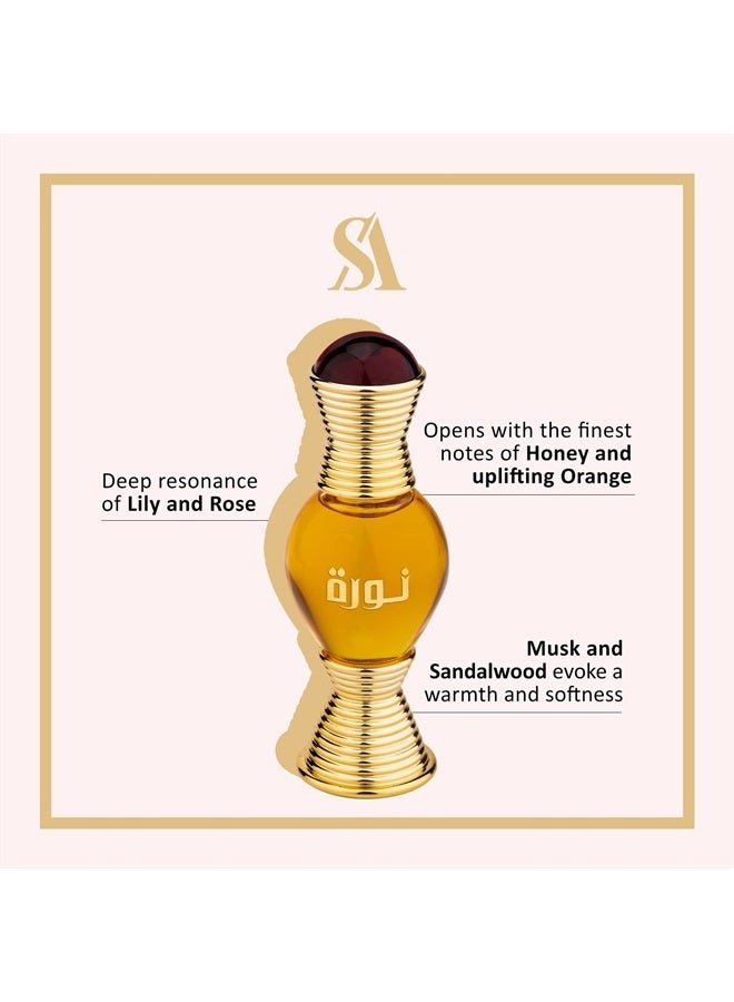 SWISS ARABIAN Noora - Luxury Products From Dubai - Long Lasting And Addictive Personal Perfume Oil Fragrance - A Seductive, High Quality Signature Aroma - The Luxurious Scent Of Arabia - 0.6 Oz - Image 2