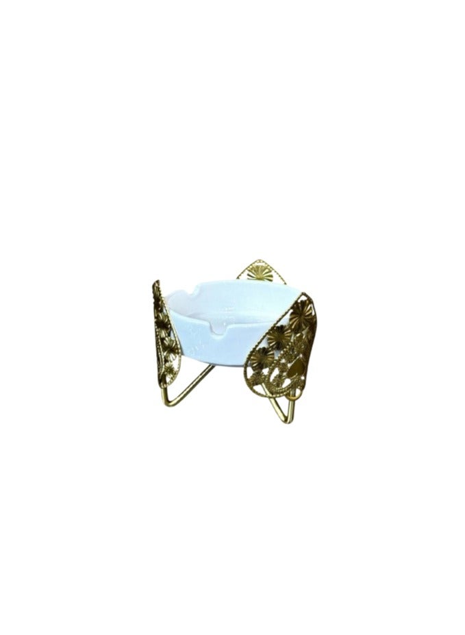 " A wonderful design for an ashtray holder with luxurious decorative shapes" 