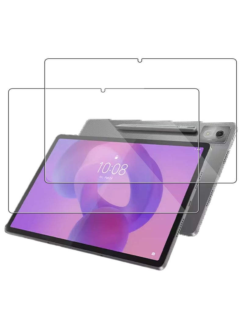 إغرين99 2PCS لـ Lenovo Idea Tab Pro 12.7 بوصة حامي الشاشة ، غطاء واقي مناسب صديق زجاج مقلص فيلم شفاف عالي الوضوح ، حماية فيلم زجاج مقلص شفاف عالي الوضوح ، واضح - Image 1