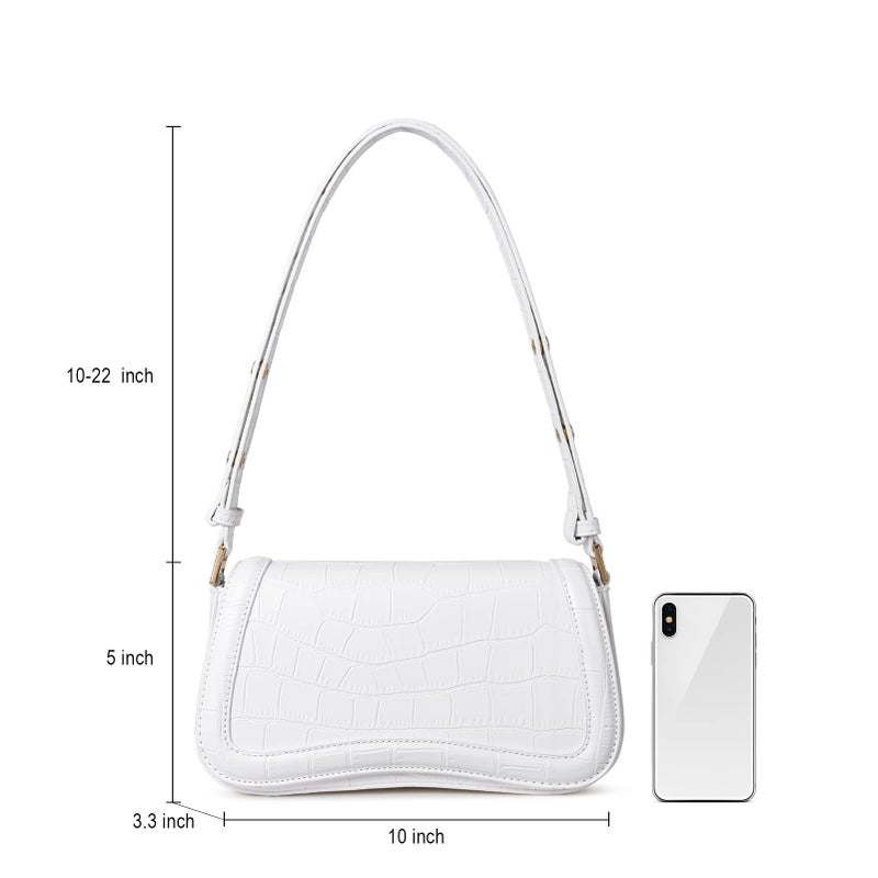 CLUCI Small Shoulder Bags,Purses for Women Vegan Leather Crossbody Handbag Clutch Hobo Purse - Image 3