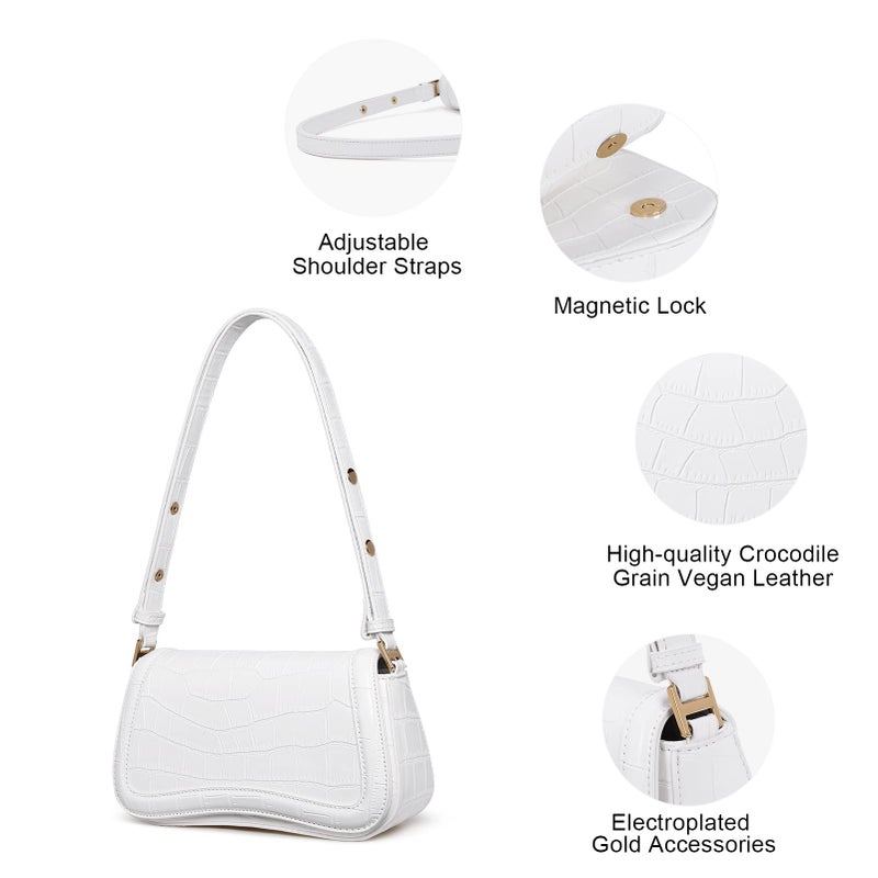 CLUCI Small Shoulder Bags,Purses for Women Vegan Leather Crossbody Handbag Clutch Hobo Purse - Image 5