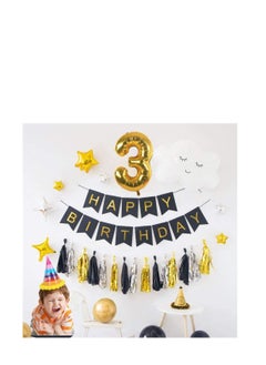 MARKQ 40 inch Number Balloons, Large Gold Foil Helium Balloons for Anniversary Wedding Birthday Party Decoration Supplies (Number 3)  - Image 5