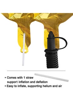 MARKQ 40 inch Number Balloons, Large Gold Foil Helium Balloons for Anniversary Wedding Birthday Party Decoration Supplies (Number 3)  - Image 4
