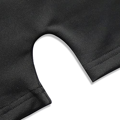 EQSJIU Kids Gymnastics Leotards For Girls With Shorts Black Pure Tumbling Outfits For Girls Primary School Class 7-8 Years - Image 5