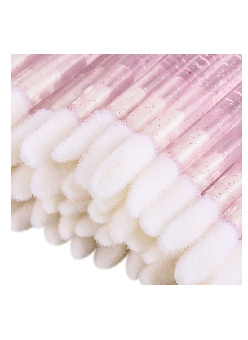 Tbestmax 100 Disposable Lip Brushes, Lipstick Applicator, Lip Gloss Wands Pink Tbestmaxc  - Image 2