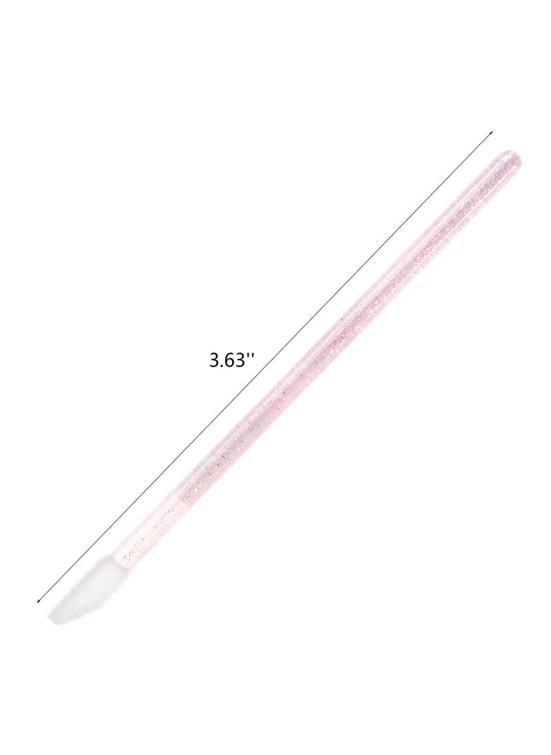 Tbestmax 100 Disposable Lip Brushes, Lipstick Applicator, Lip Gloss Wands Pink Tbestmaxc  - Image 3
