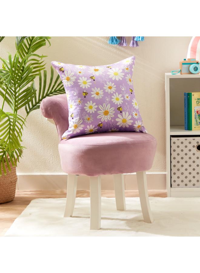 يورك غطاء وسادة مزين بالساتان 40×40 سم - Image 1