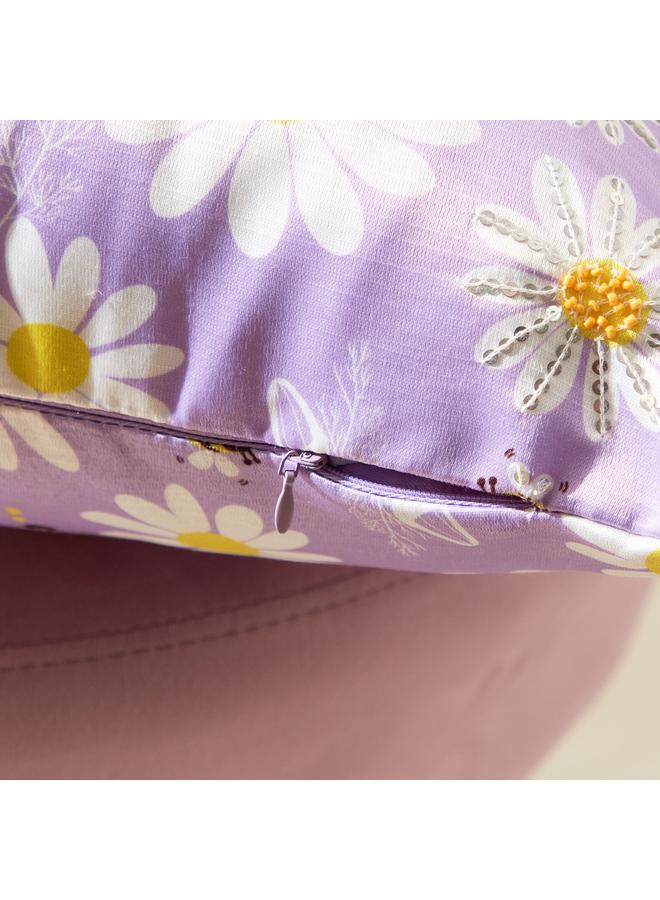 يورك غطاء وسادة مزين بالساتان 40×40 سم - Image 4