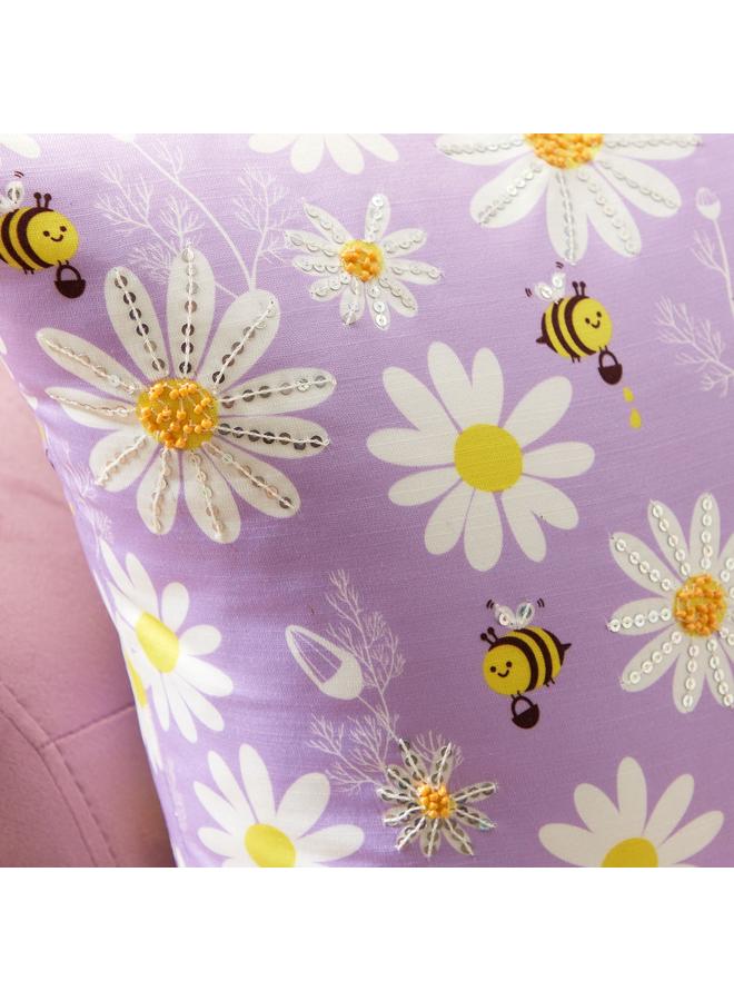 يورك غطاء وسادة مزين بالساتان 40×40 سم - Image 3