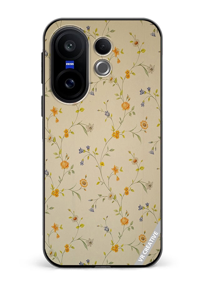 Protective Case Cover For Vivo X200 FE Pale Yellow Design Multicolour