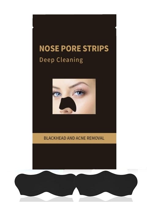 10 Piece Nose Strips for Black Head Remover,Deep Cleansing Charcoal Strips with Instant Blackhead Removal,Natural Charcoal Pore Cleaner & Minimizer