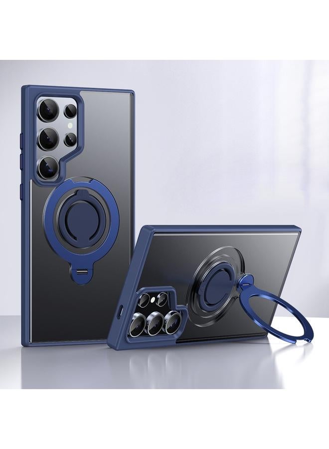 اس-توب جراب لهاتف Samsung Galaxy S24 Ultra 5G Frosted MagSafe حامل حلقي مغناطيسي دوار - Image 1