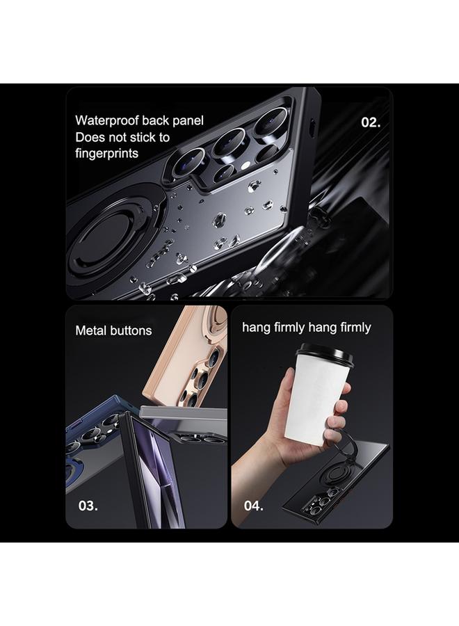 اس-توب جراب لهاتف Samsung Galaxy S24 Ultra 5G Frosted MagSafe حامل حلقي مغناطيسي دوار - Image 4