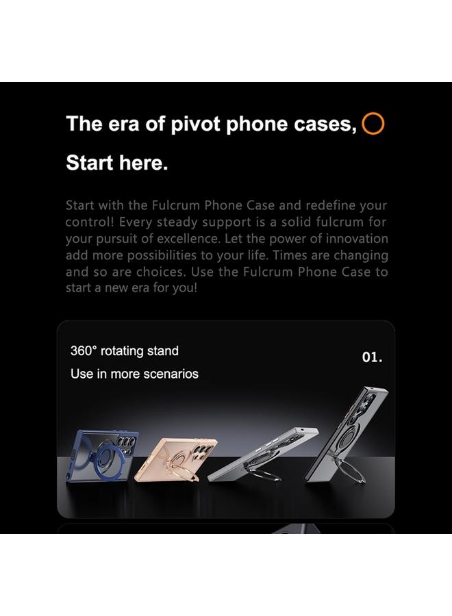 اس-توب جراب لهاتف Samsung Galaxy S24 Ultra 5G Frosted MagSafe حامل حلقي مغناطيسي دوار - Image 5