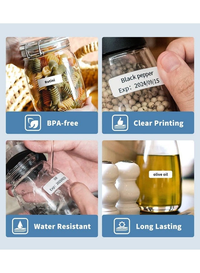 phomemo D30 Label Tape, 3 Roll D30 Portable Label Maker Tape, 0.59'' X 20Ft Non-Precut Self-Adhesive Labels, Thermal Sticker Label Tape For Home, School, Office - Image 5