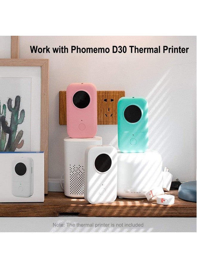 phomemo D30 Label Tape, 3 Roll D30 Portable Label Maker Tape, 0.59'' X 20Ft Non-Precut Self-Adhesive Labels, Thermal Sticker Label Tape For Home, School, Office - Image 2