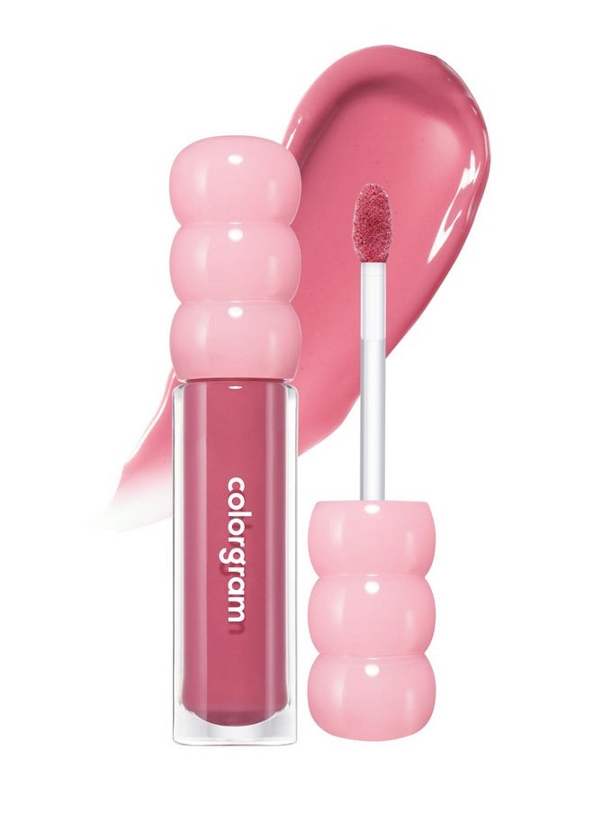 COLORGRAM - Fruity Glass Gloss 04 Farewell Guava | Non-Sticky Glossy Lip Tint With Glass-Like Shine | Long-Lasting Hydrating Lip Gloss For Smooth & Plump Lips - Image 1