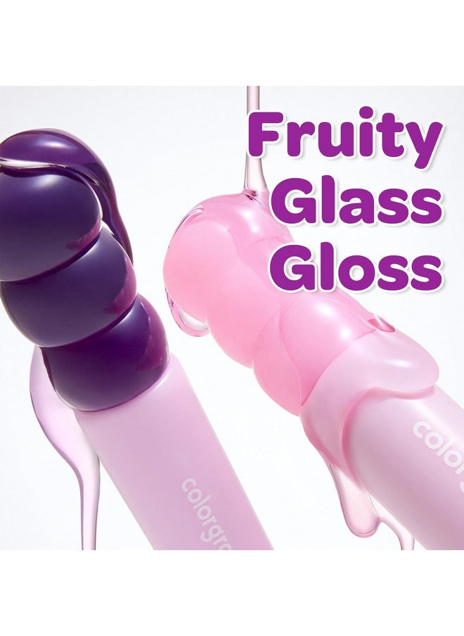 COLORGRAM - Fruity Glass Gloss 04 Farewell Guava | Non-Sticky Glossy Lip Tint With Glass-Like Shine | Long-Lasting Hydrating Lip Gloss For Smooth & Plump Lips - Image 1