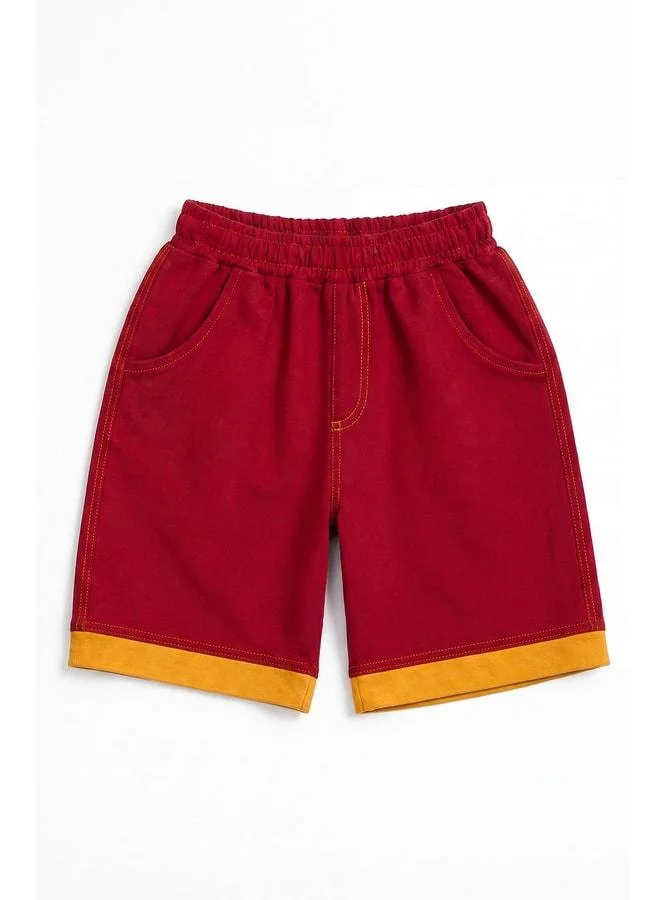 Perendi Boy's 2-Piece Color Block Shorts.