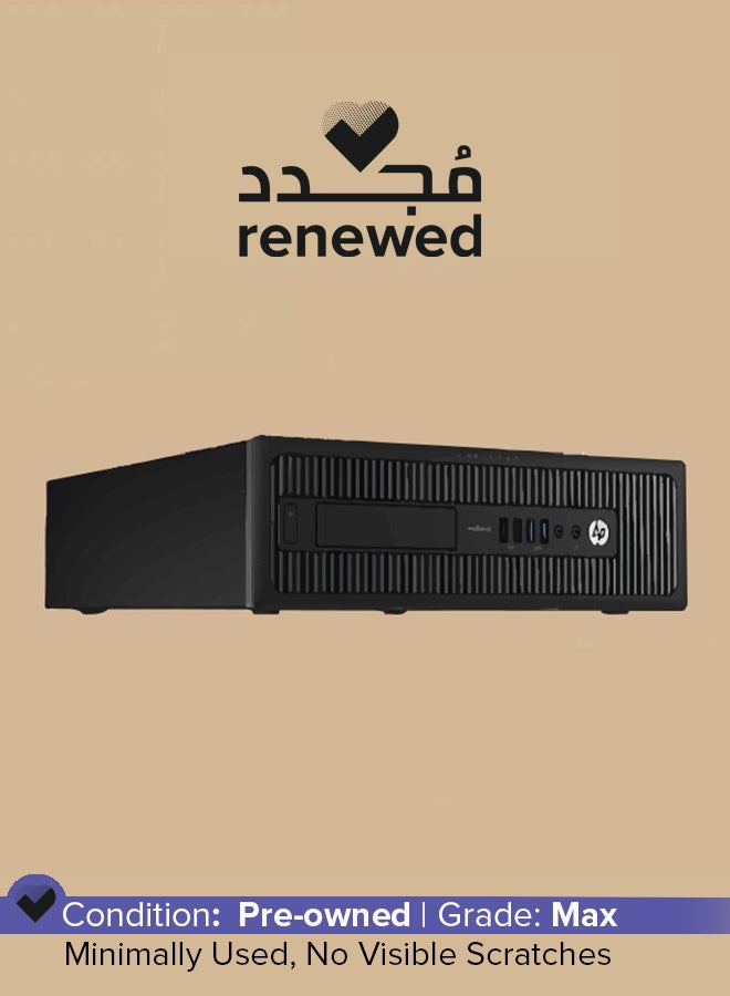 HP Renewed - EliteDesk 800 G1 Desktop,Intel Core i5-4590/4570/8GB RAM/256 GB SSD/Windows 10 Pro English/Arabic Black - Image 1