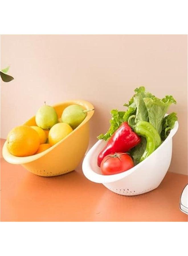مرشح لتنظيف وغسل الأرز والطعام والفواكه والخضروات والفواكه (أبيض) - Image 3