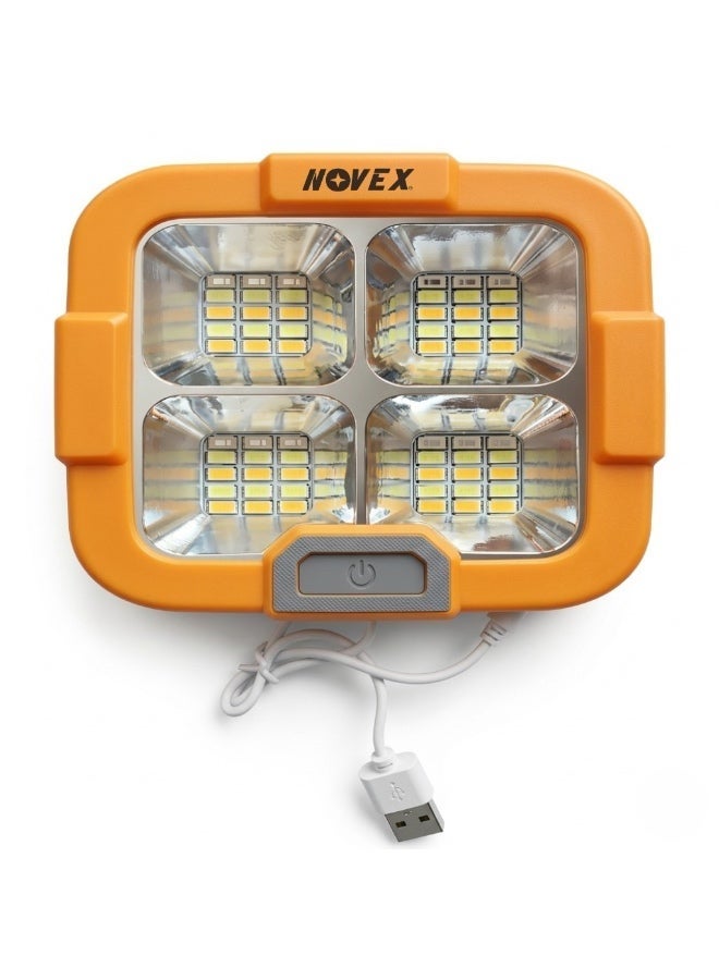 NOVEX 30W Solar Rechargeable LED Work Light with Power Bank, 4 Lighting Modes, IP65 Waterproof, USB Charging, Portable Emergency Flood Light - Image 3