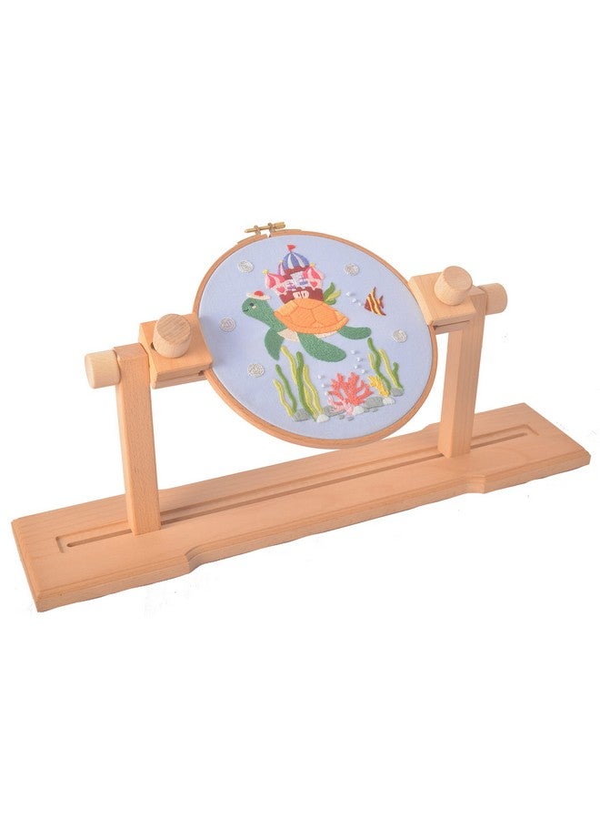 GuoFa Adjustable Embroidery Hoop Stand Guofa Wooden Cross Stitch Stand Holder For Diy Craft Sewing Easy Operation Lifesaver Embroidery Supplies  - Image 1