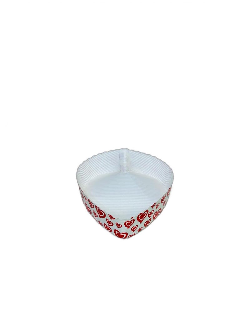 Baekence Baekence Bake and Serve Cake Moulds Muffin Mould Heart Mould 100gms Pack of 15 pcs Heart Shape White - Image 2